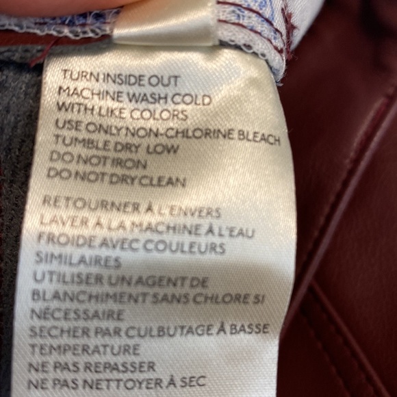 Pilcro The Breaker Cropped Faux Leather Pleated Pants Brown Size M - Picture 11 of 16